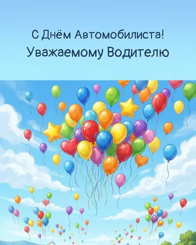 открытка с днём автомобилиста!